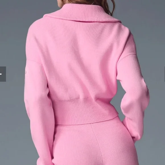 Alo Yoga Scholar Knit Cropped Jacket - Picture 3 of 7